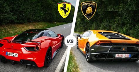 Ferrari vs Lamborghini .